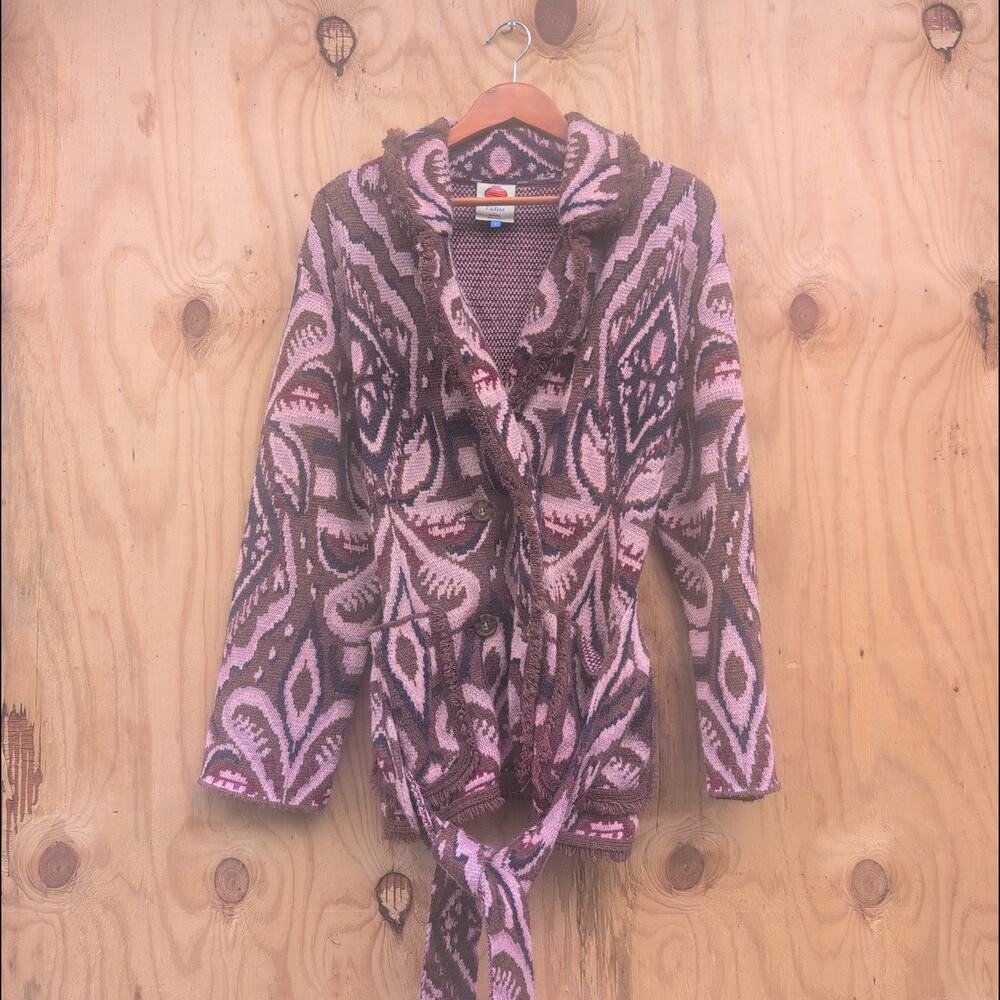 Nuuly x Farm Rio Pineapple Ikat Knit Blazer Women's Small